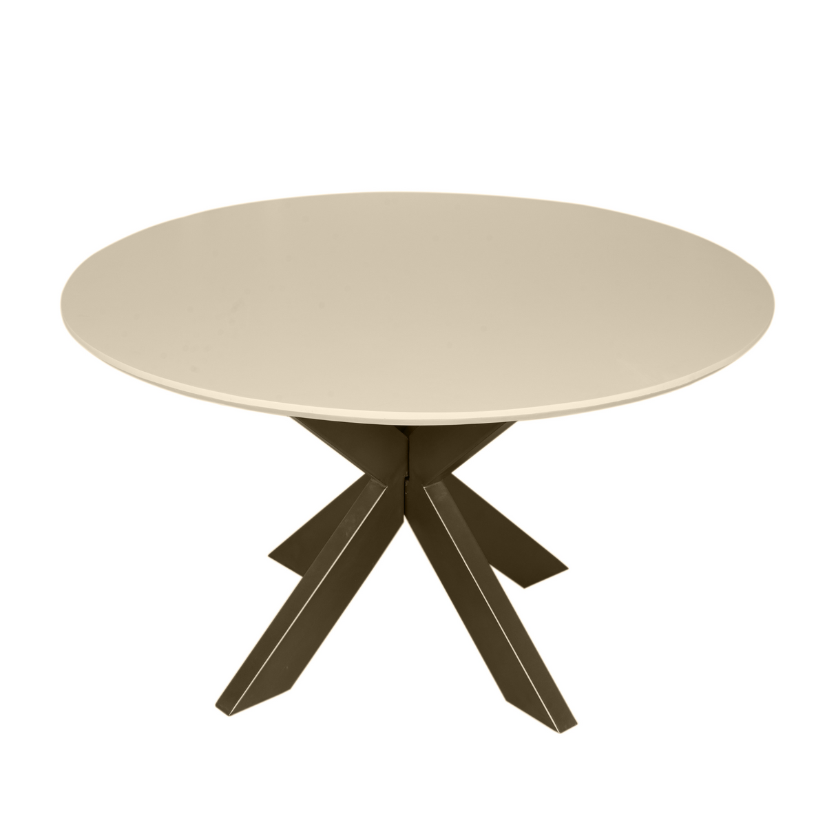 Eettafel Rond - Zand Mangohout - Modern Design - 150 cm