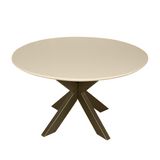 Eettafel Rond - Zand Mangohout - Modern Design - 150 cm