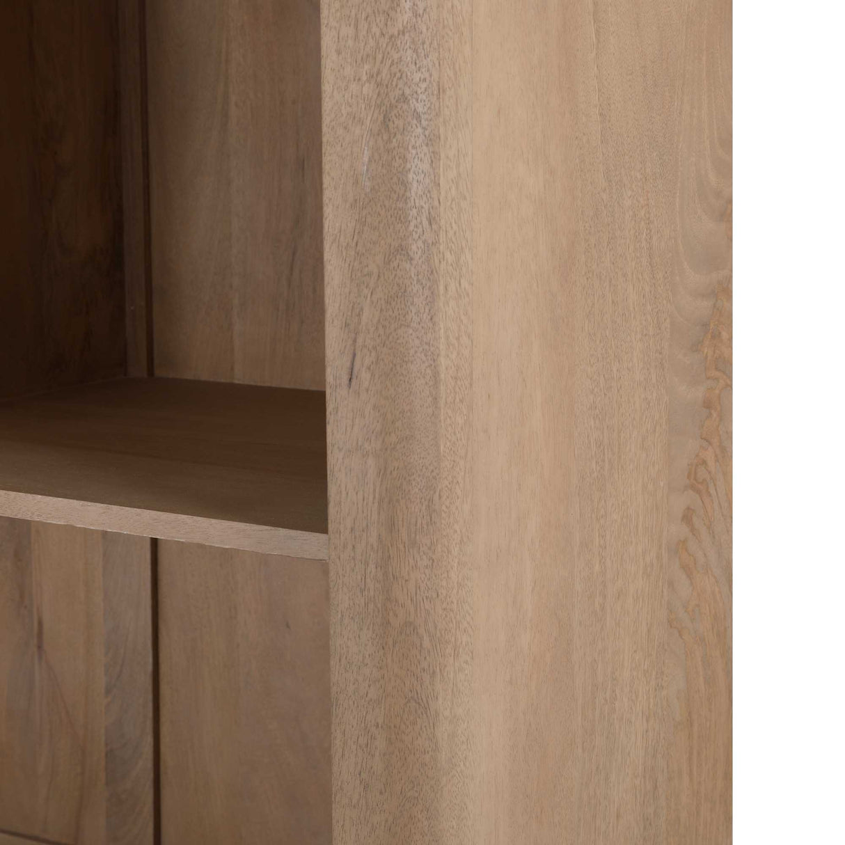 Vakkenkast XL Dallas Naturel Mangohout 160 cm