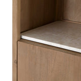 Inglegplank Boekenkast Dallas Beige Marmer Set van 2
