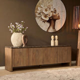 Tv meubel Dallas Naturel Mangohout 210 cm