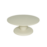 Ronde Salontafel Zand Mangohout - 90 cm - Sculpturaal Design