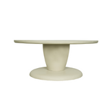 Ronde Salontafel Walnoot Mangohout - 37 cm - Modern Driepoot Design