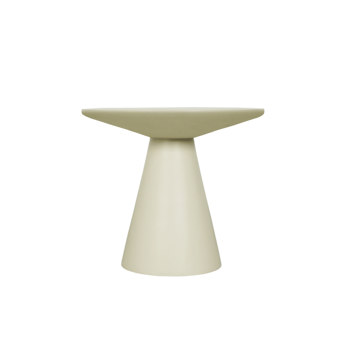 Ronde Salontafel Zand Mangohout - 60 cm - Sculpturaal Design