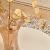 Ronde Salontafel Zand Mangohout - 60 cm - Sculpturaal Design