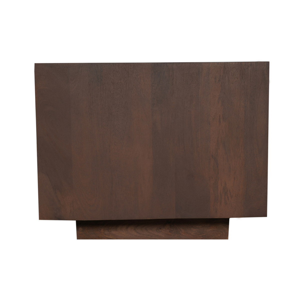 Vierkante Salontafel Walnoot Mangohout - 56 cm - Massief Blokdesign