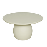 Ronde Salontafel Zand Mangohout - 90 cm - Sculpturaal Design
