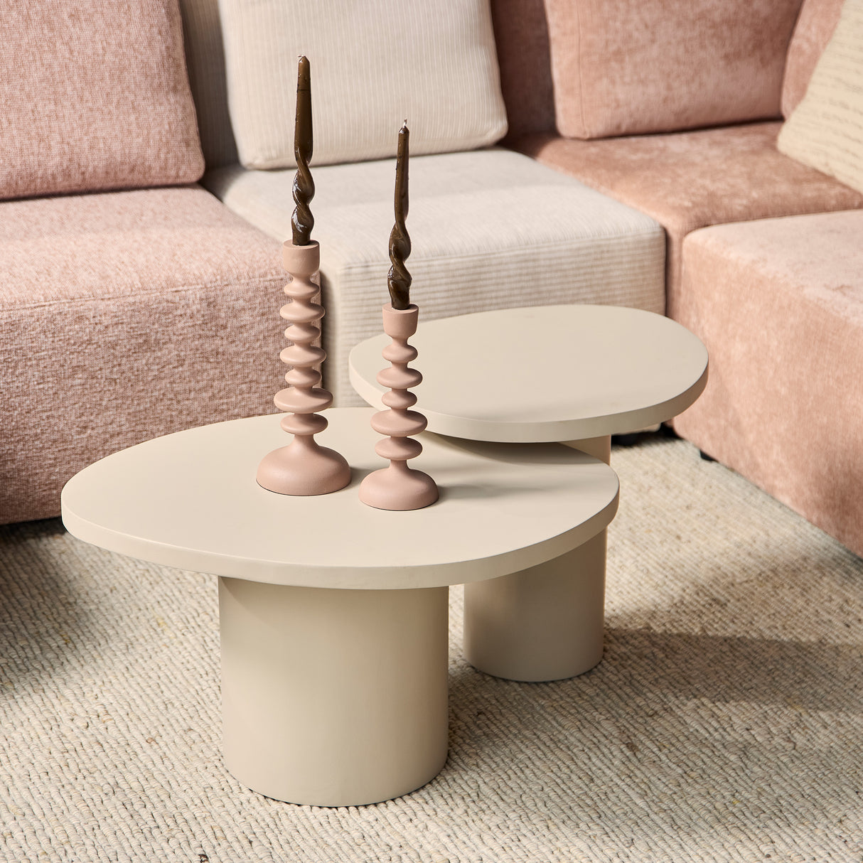 Salontafel Mirre | Sand | Set van 2