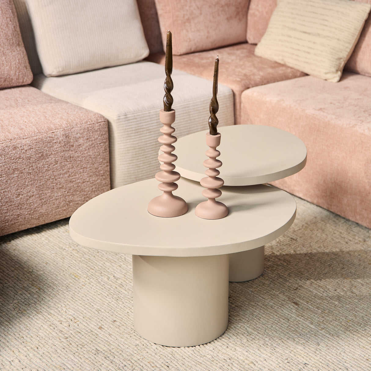 Salontafel Mirre | Sand | Set van 2