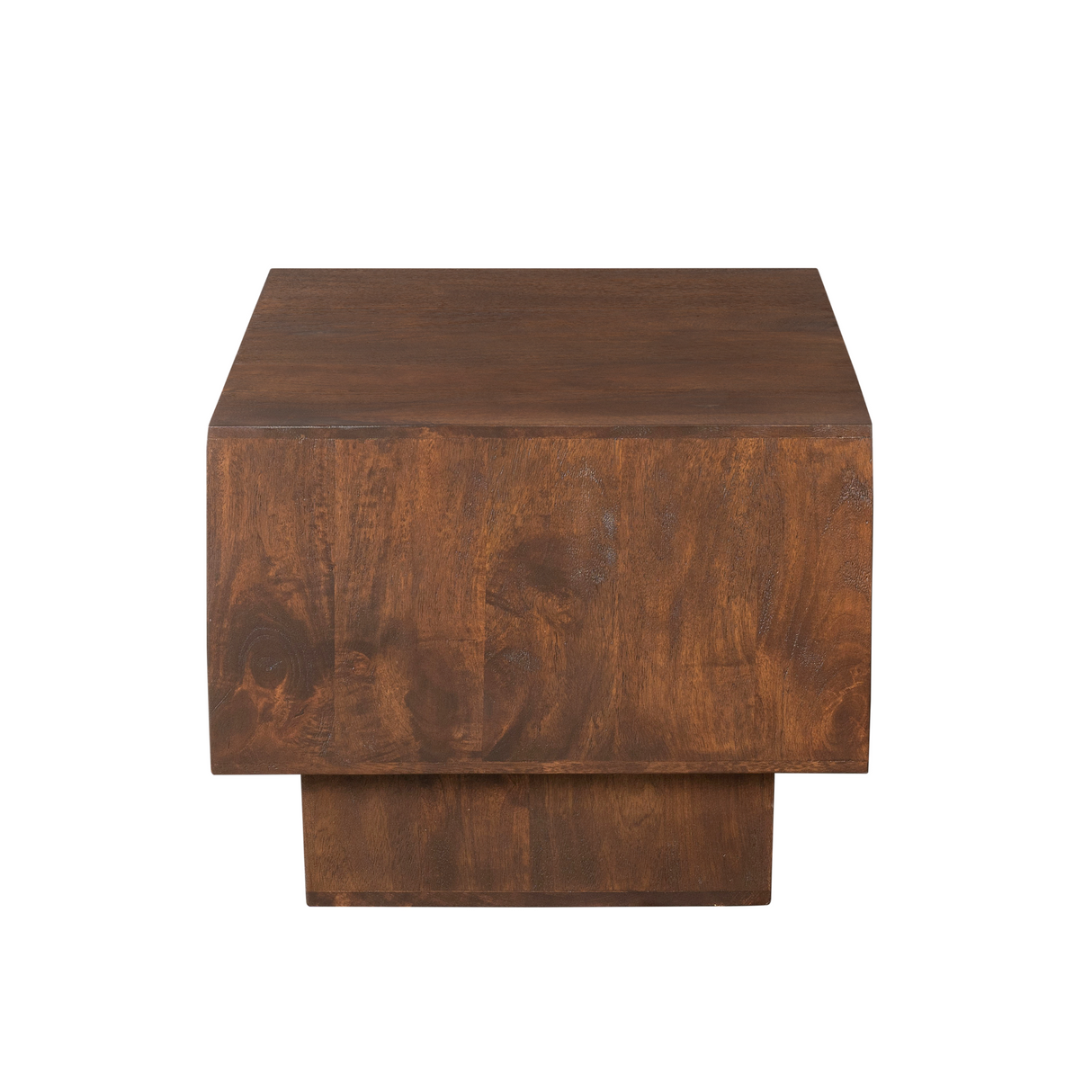 Vierkante Salontafel - Bruin Mangohout - Modern Blokdesign - 56 cm