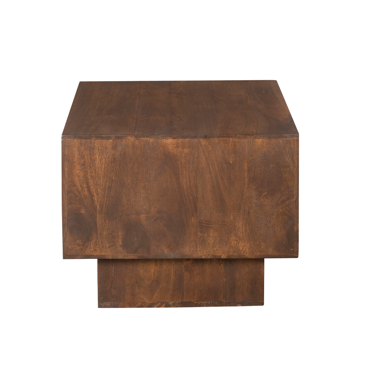 Vierkante Salontafel - Bruin Mangohout - Modern Blokdesign - 56 cm