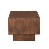 Vierkante Salontafel - Bruin Mangohout - Modern Blokdesign - 56 cm