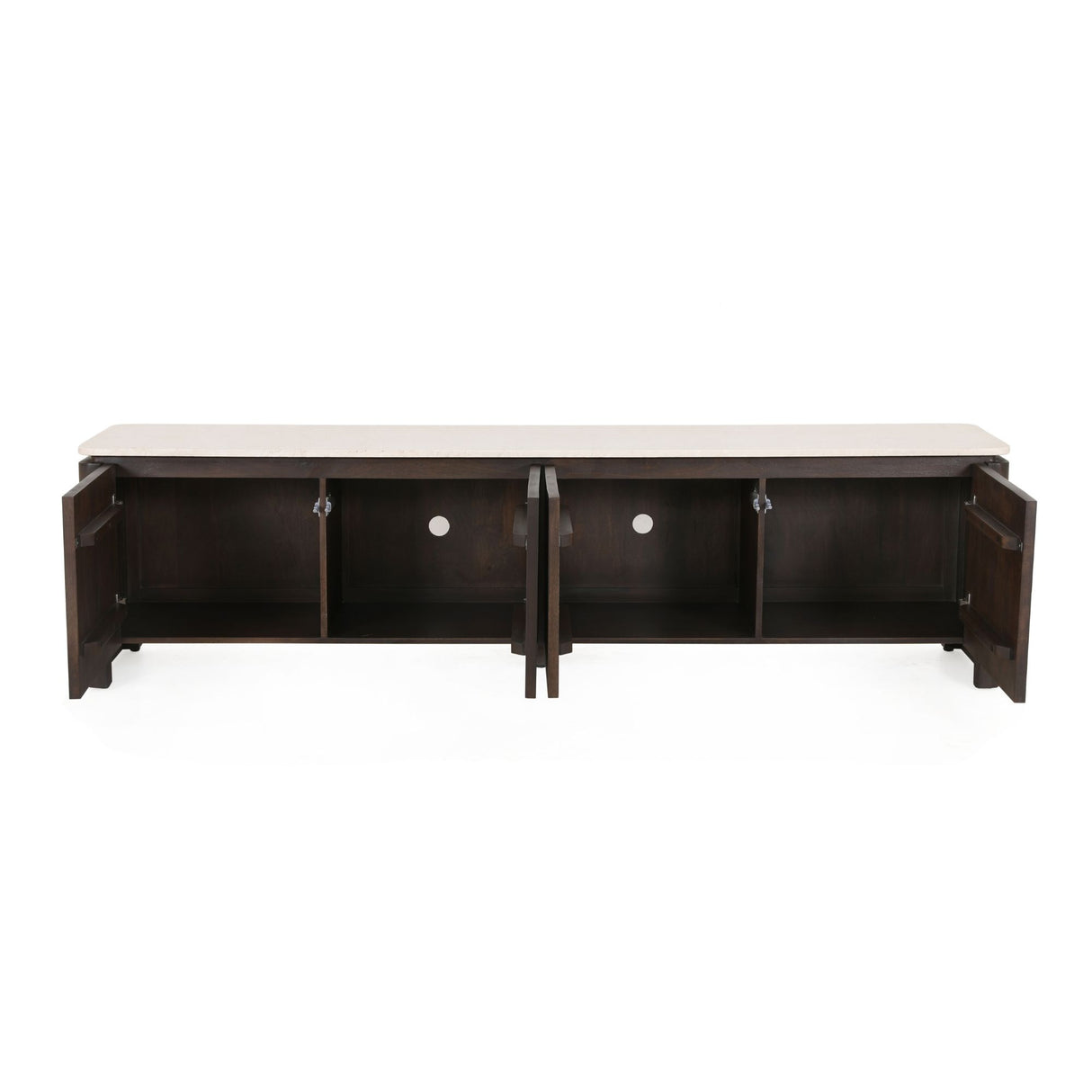 Tv meubel Dallas Bruin Mangohout 210 cm