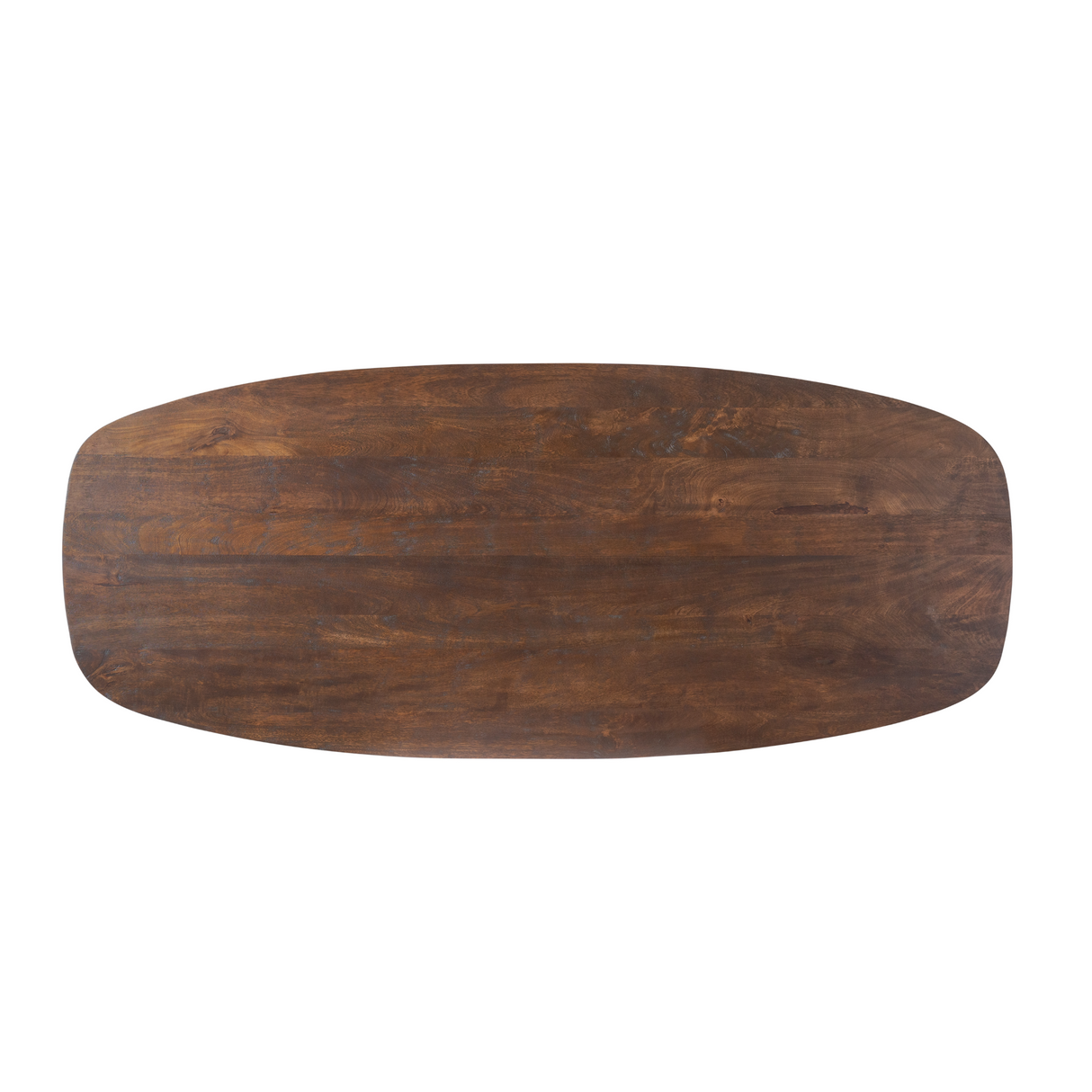 Eettafel - Bruin Mangohout - 240 cm - Modern Design - Half Ronde Poten