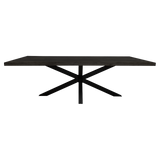 Eettafel Denver Black | 160 cm | Rechthoek