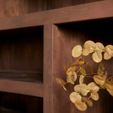 Vierkante Salontafel Walnoot Mangohout - 80 cm - Modern Blokdesign