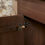 Vierkante Salontafel Walnoot Mangohout - 80 cm - Modern Blokdesign