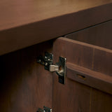 TV-meubel Bruin Mangohout - 150 cm - 3 Deuren - Push-to-Open Entertainment Centers & TV Stands Starfurn