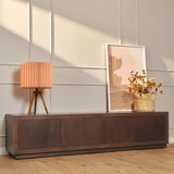 Vierkante Salontafel Walnoot Mangohout - 80 cm - Modern Blokdesign
