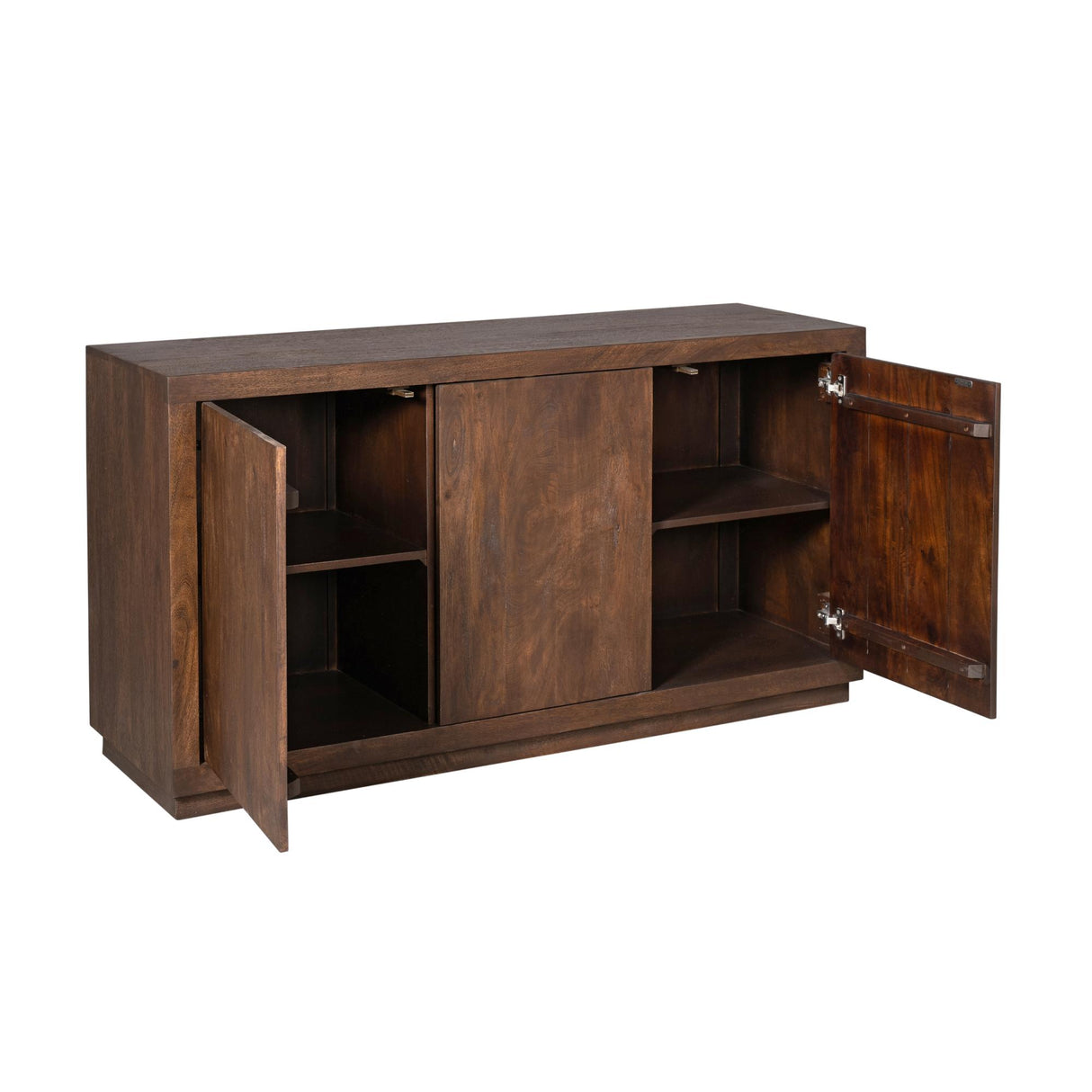 Dressoir - Bruin Mangohout - 150 cm - Modern Design - 3 Deuren