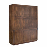 Vakkenkast XL - Bruin Mangohout - 160 cm - Modern Design - 3 Deuren