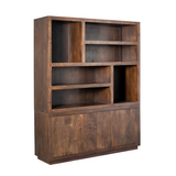 Vakkenkast XL - Bruin Mangohout - 160 cm - Modern Design - 3 Deuren