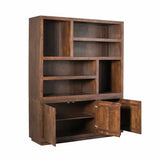 Vakkenkast XL - Bruin Mangohout - 160 cm - Modern Design - 3 Deuren