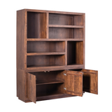 Vakkenkast XL - Bruin Mangohout - 160 cm - Modern Design - 3 Deuren