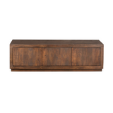 TV-meubel Brussel - Bruin Mangohout - 150 cm - Minimalistisch Design - 3 Deuren