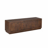 TV-meubel Brussel - Bruin Mangohout - 150 cm - Minimalistisch Design - 3 Deuren