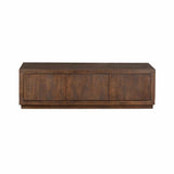 TV-meubel Brussel - Bruin Mangohout - 150 cm - Minimalistisch Design - 3 Deuren