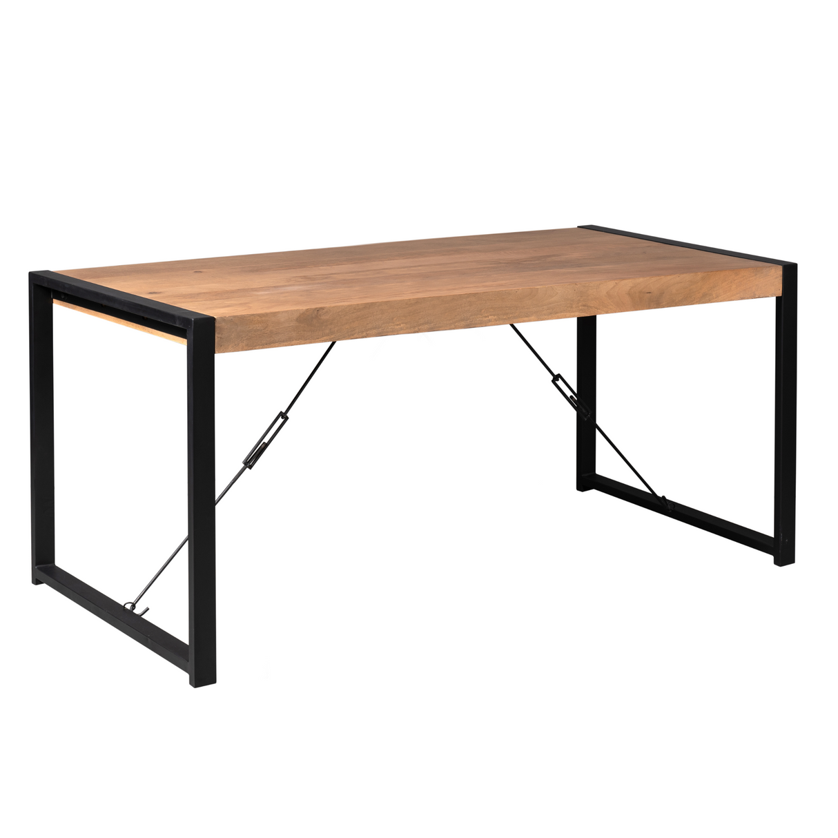 Eettafel - Rechthoek - Naturel - Mangohout - 180 cm