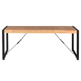 Eettafel - Rechthoek - Naturel - Mangohout - 220 cm