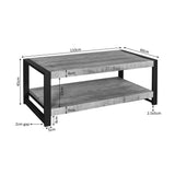 Salontafel Boaz | 110 cm | onderblad