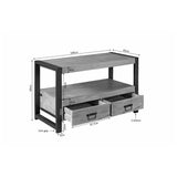 Tv-meubel - Naturel - Mangohout - 100 cm