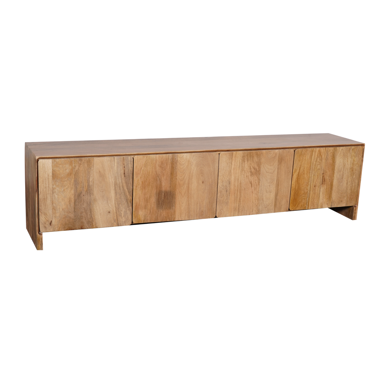 Modern Tv-meubel Naturel Mangohout - 200 cm - Minimalistisch Design
