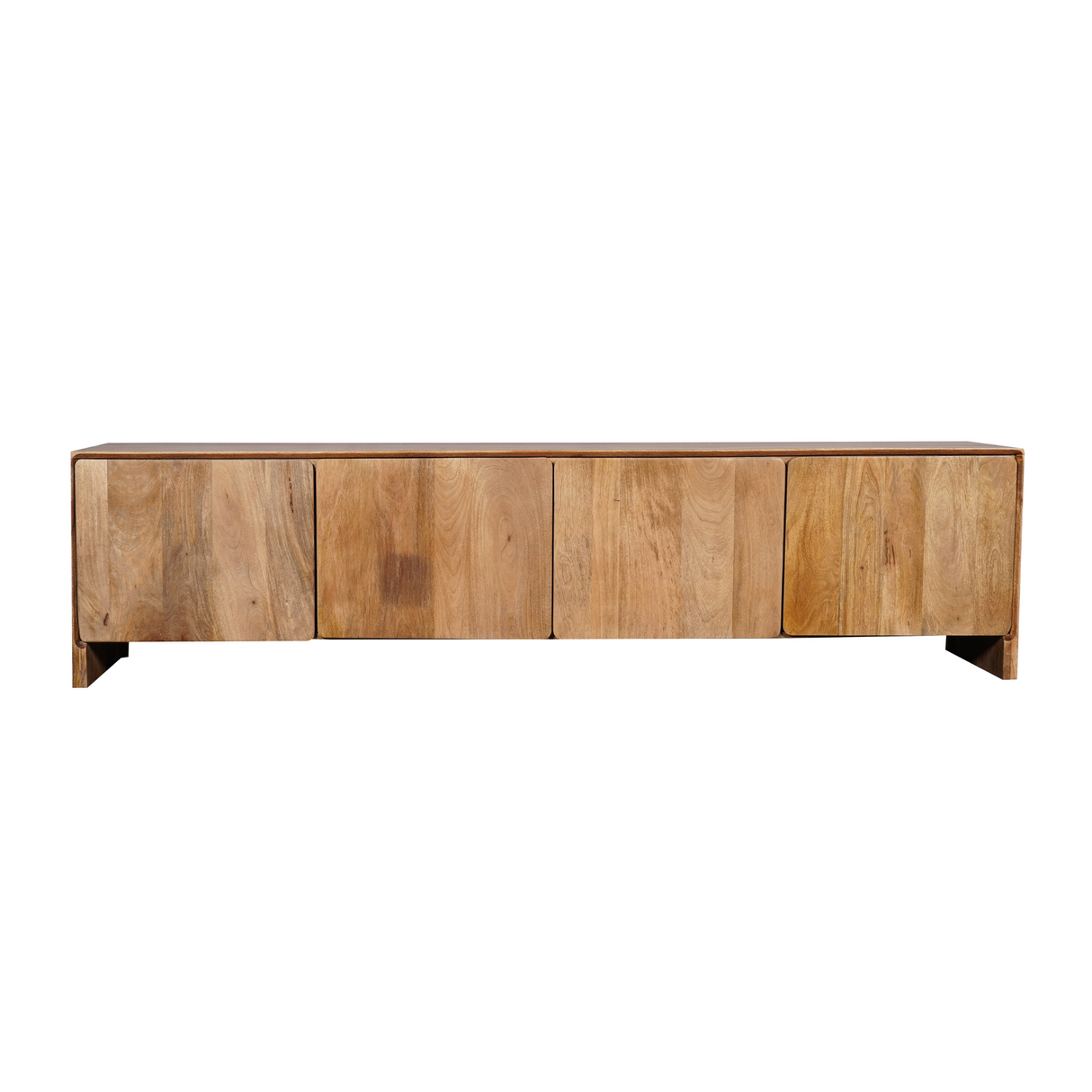 Modern Tv-meubel Naturel Mangohout - 200 cm - Minimalistisch Design
