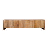 Modern Tv-meubel Naturel Mangohout - 200 cm - Minimalistisch Design