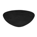 Salontafel - Druppel-vorm - Zwart - Mangohout - 130 cm