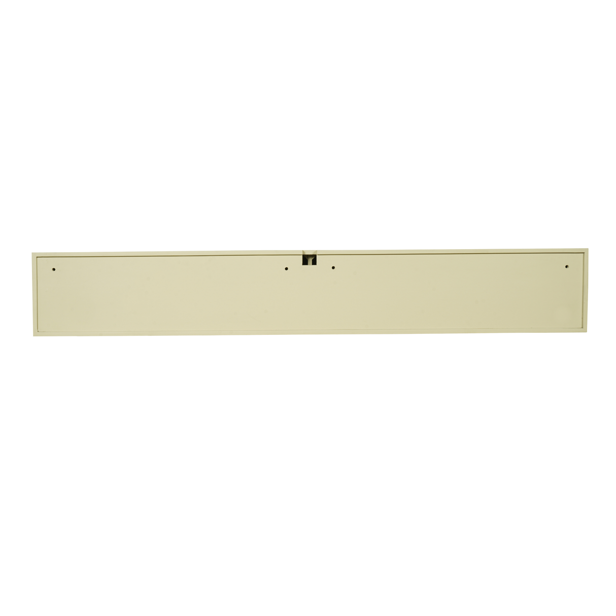 Zwevend TV-meubel Zand Mangohout - 120 cm - Verticaal Lattenpatroon en Push-to-Open