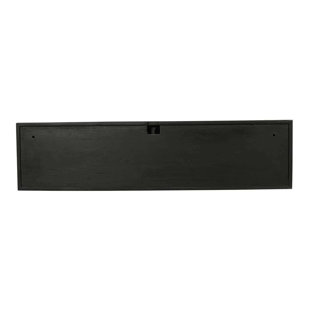 Zwevend TV-meubel Zand Mangohout - 120 cm - Verticaal Lattenpatroon en Push-to-Open