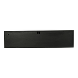 Zwevend TV-meubel Zand Mangohout - 120 cm - Verticaal Lattenpatroon en Push-to-Open
