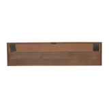 Zwevend TV-meubel Zand Mangohout - 120 cm - Verticaal Lattenpatroon en Push-to-Open