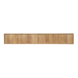 Zwevend Tv-meubel Naturel Mangohout - 240 cm - Lattenpatroon