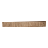 Zwevend TV-meubel Zand Mangohout - 120 cm - Verticaal Lattenpatroon en Push-to-Open Entertainment Centers & TV Stands Starfurn