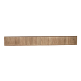 Zwevend Tv-meubel Naturel Mangohout - 280 cm - Lattenpatroon
