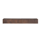 Zwevend TV-meubel - Bruin Mangohout - 200 cm - Lattenstructuur