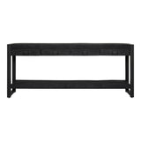 Sidetable - Zwart - Mangohout - Metaal - 180 cm - 4 Lades
