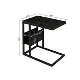 Slider - Zwart - Mangohout - Metaal - 53 cm