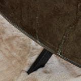 Salontafel - Zwart Marmer - Metaal - 130 cm - Ovaal
